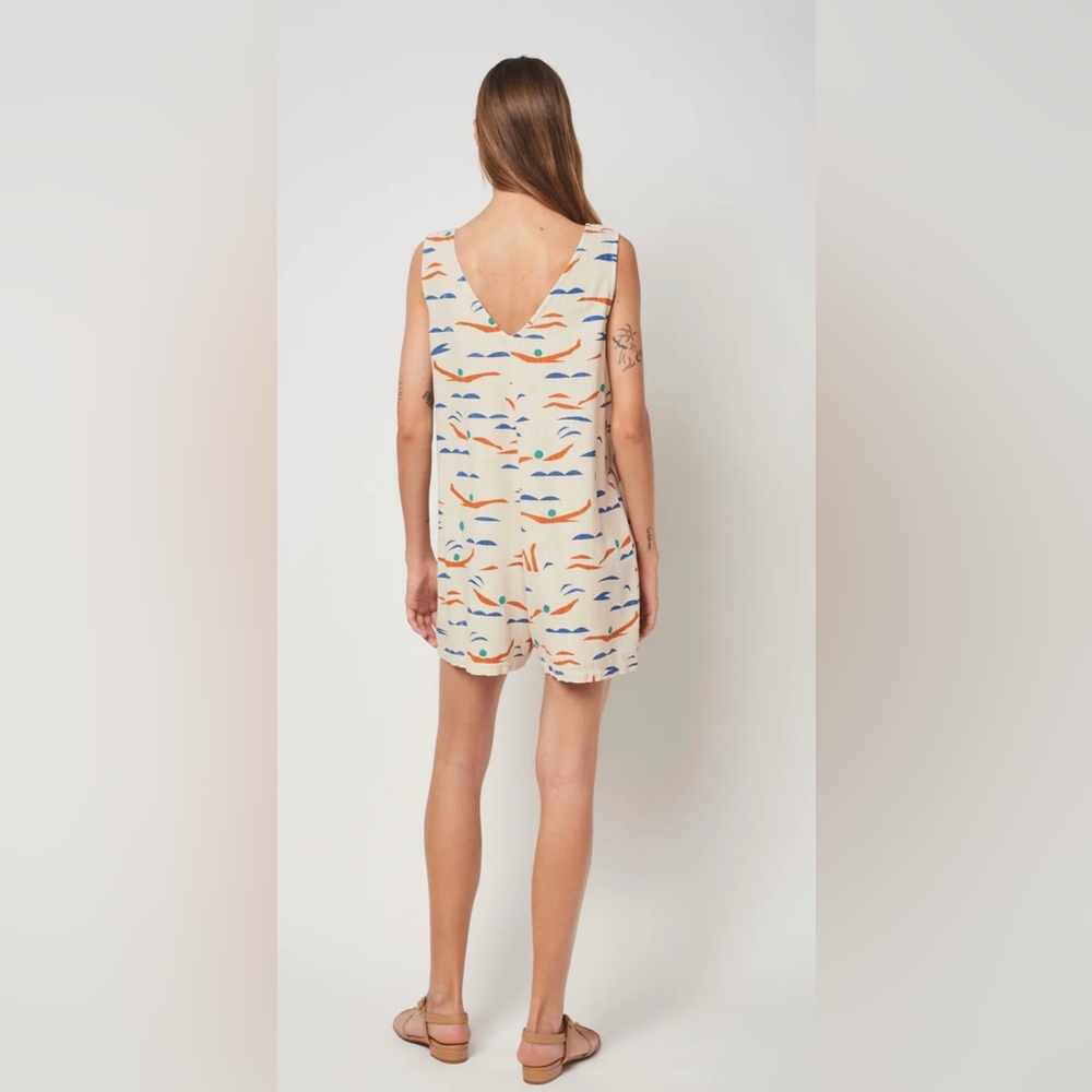 BOBO CHOSES Sleeveless Swimmers Printed Playsuit NWT